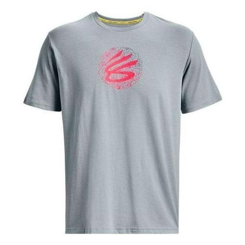 Under Armour Curry Mothers Day Logo T-shirt - Grey/Pink - 1378028-465