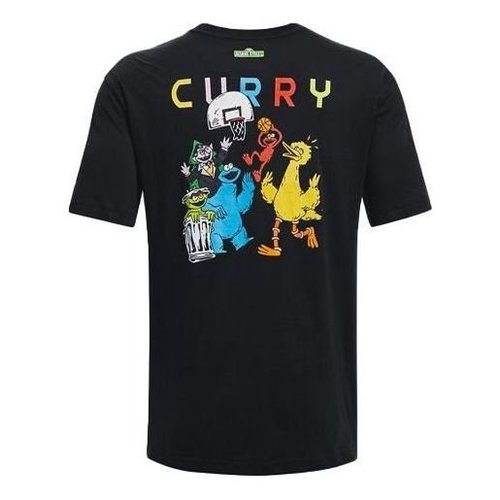 Under Armour Curry Sesame Street Graphic Tee - Black - 1366621-001