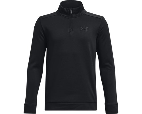 Under Armour Fleece 1/4 Zip Big Kids Sweatshirt - Black/Black - 1373559-001
