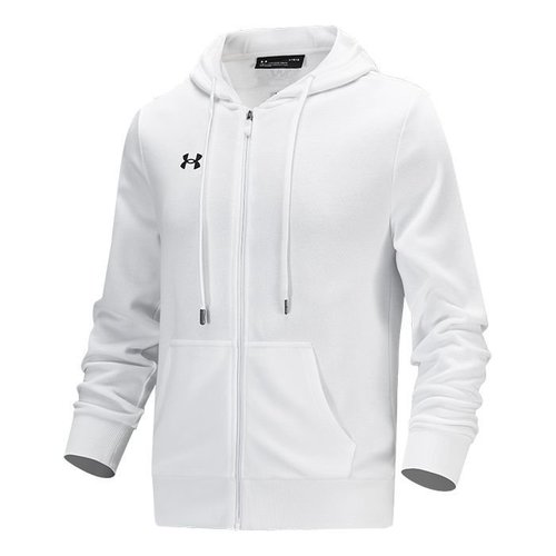 Under Armour Fleece Full Zip Hoodie - White - 21600305-100