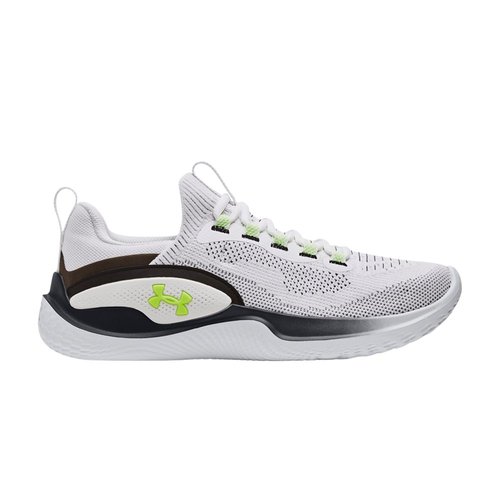 Under Armour Flow Dynamic - White/Black/Lime Surge - 3026106-100