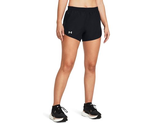Under Armour Fly-By 3 Shorts Asia Sizing 'Black' - Black/Reflective - 1382438-001