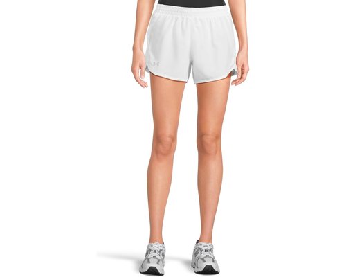 Under Armour Fly By Shorts Shorts - White/White/Reflective - 1382438-100