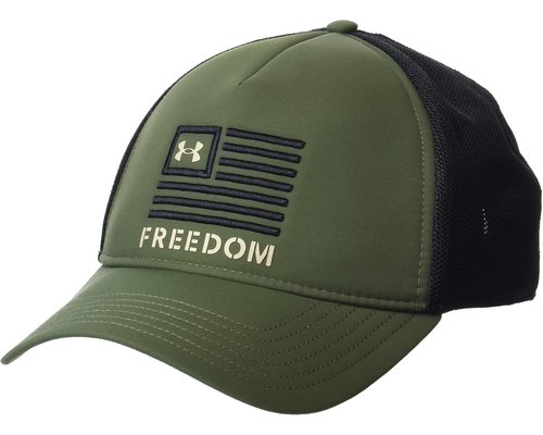 Under Armour Freedom Trucker Caps - Marine OD Green/Black/Desert Sand - 1351640-391