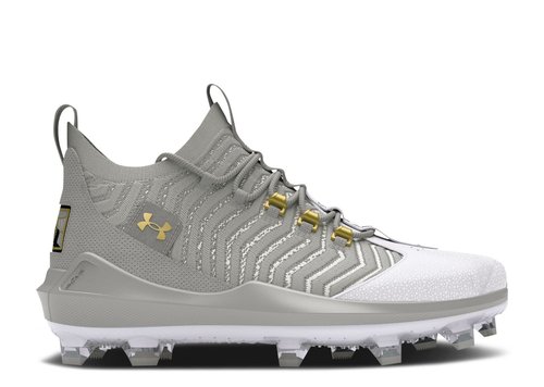 Under Armour Harper 9 Pro TPU - Baseball Grey/Baseball Grey/Metallic Gold - 3027444-103