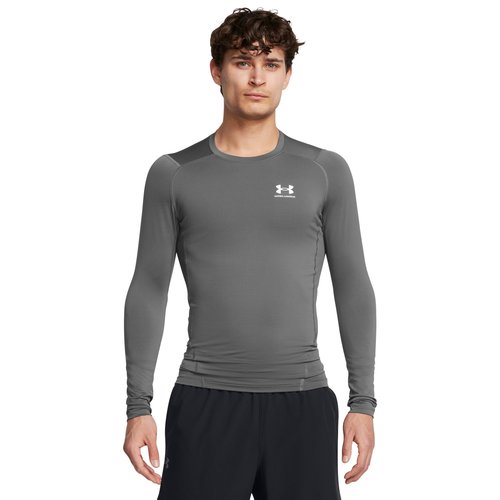 Under Armour HeatGear Armour Comp L/S T-Shirt - White/Castlerock - 1361524-025