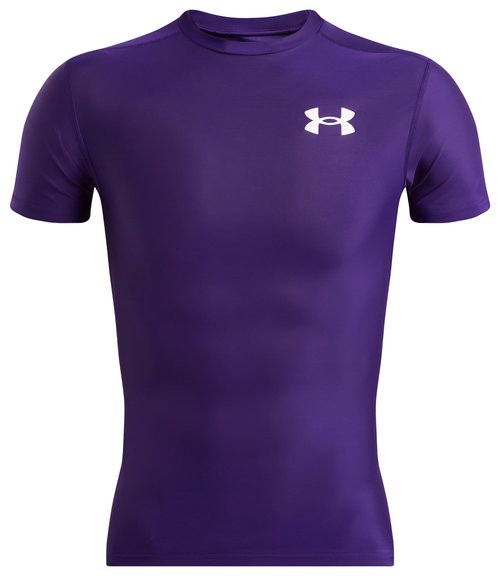 Under Armour Heatgear OG Compression Short Sleeve - Purple/White - 1387560-500