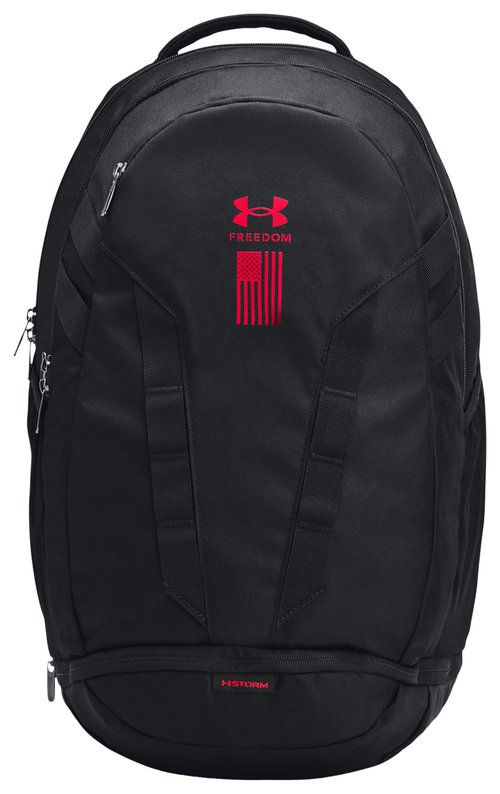 Under Armour Hustle Backpack 5.0 - Red/Black/Black - 1361176-017