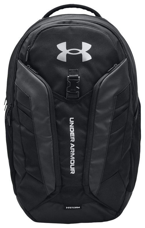Under Armour Hustle Pro Backpack Silver Size One Size - Black/Black/Metallic Silver - 1367060-001