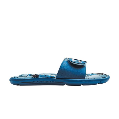 Under Armour Ignite 6 Graphic Footbed Slide - Cruise Blue/Opal Blue - 3023767-401
