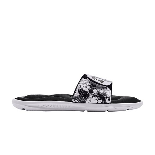 Under Armour Ignite 6 Graphic Strap Slide - Black/White - 3024453-002