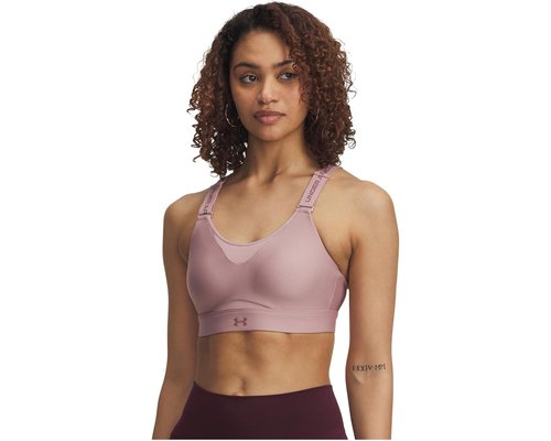 Under Armour Infinity High Impact Sports Bra Bra - Tourmaline Pink/Maroon Mist - 1384112-673