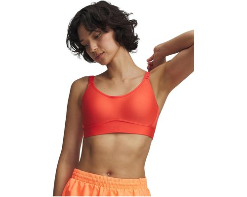 Under Armour Infinity Mid Impact Sports Bra Bra - Venom Red/Venom Red - 1384123-690