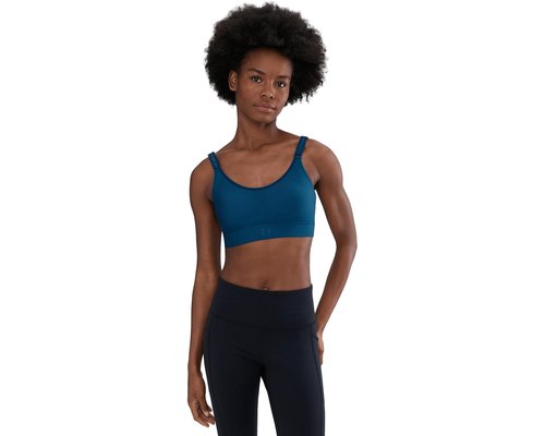Under Armour Infinity Mid Impact Sports Bra Bra - Wham Blue/Wham Blue - 1384123-498
