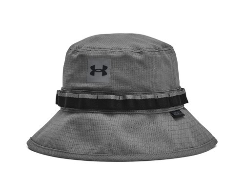 Under Armour Iso-Chill Armourvent Bucket Hat Caps - Castlerock/Black - 1383434-025