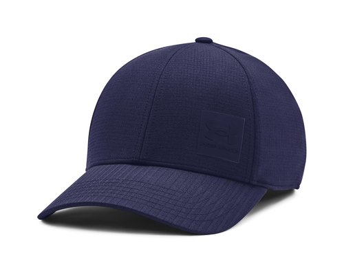 Under Armour Iso-Chill Armourvent Stretch Fit Hat Caps - Midnight Navy/Midnight Navy - 1383438-410