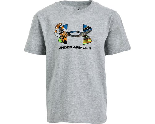 Under Armour Logo Football Short Sleeve Workout - Mod Gray - UAFIA29E-052