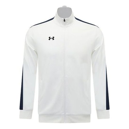Under Armour Logo Printing Contrasting Colors Knit Sports Jacket - White - 21500440-100