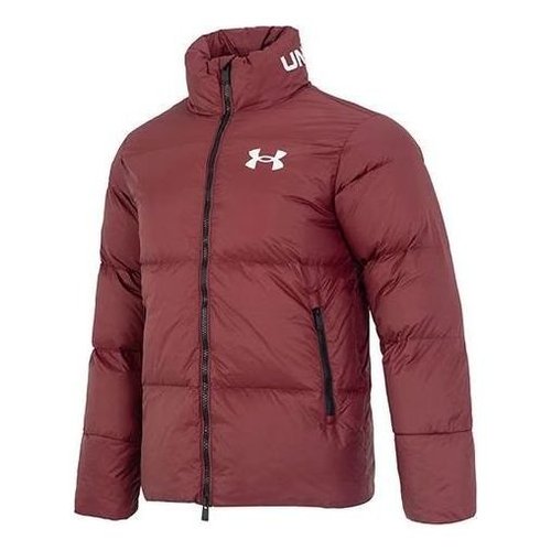 Under Armour Logo Puffer Jacket - Burgundy - 1375449-690