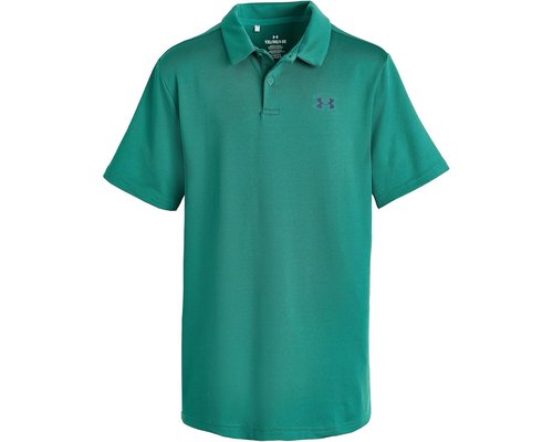 Under Armour Matchplay Golf Polo Big Kid T Shirt - Rack Green/Midnight Navy - 6009816-338