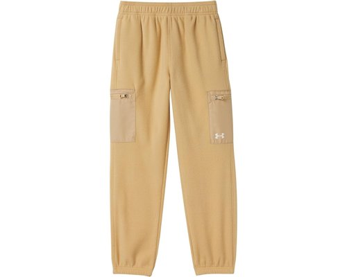 Under Armour Micro Fleece Cargo Pants Little Kid/Big Kid Workout - Field Khaki - UAFIC14E-265