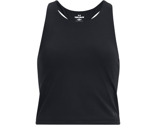 Under Armour Motion Crop Tank Top Big Kid Clothing - Black/Jet Gray - 1379983-001