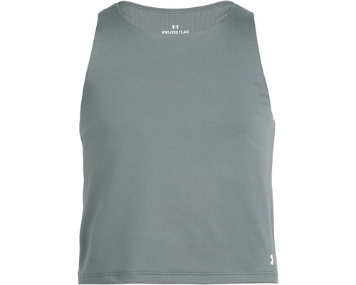 Under Armour Motion Crop Tank Top Big Kid Clothing - Clay Green/Titanium - 1379983-709