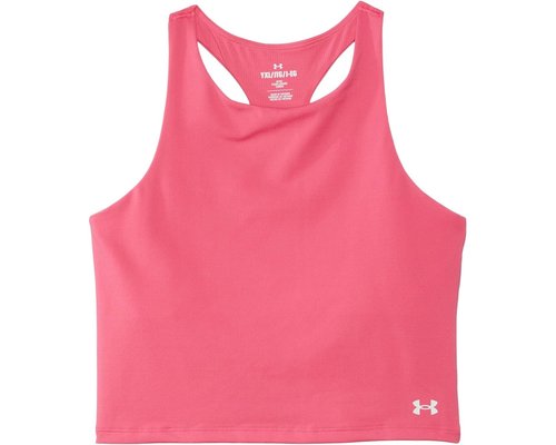 Under Armour Motion Crop Tank Top Big Kid Clothing - Super Pink/White - 1379983-672