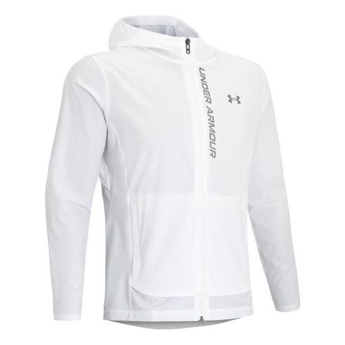Under Armour Outrun The Storm Hooded Jacket - White - 1376794-100
