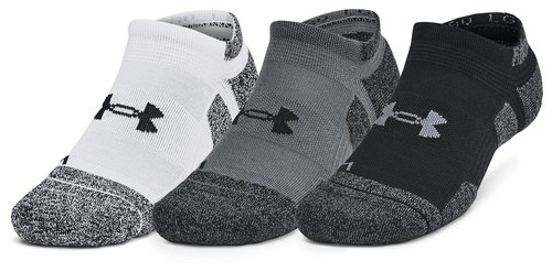 Under Armour Perf Tech Pro 3pk No Show - Castlerock/White/Black - 1386532-025