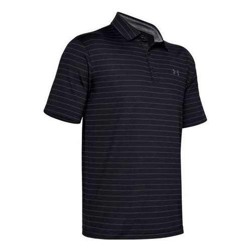 Under Armour Playoff Core Stripe Polo Shirt - Black - 1351130-001