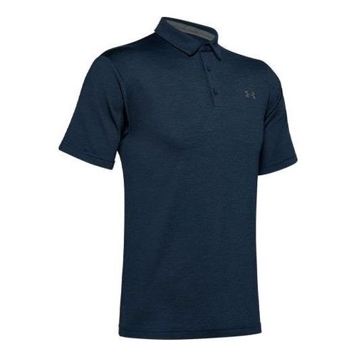Under Armour Playoff Golf Sports Thin and light Breathable Loose Short Sleeve Polo Shirt Navy Blue - Dark Blue - 1351131-408