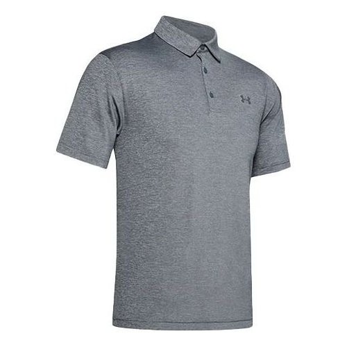 Under Armour Playoff Golf Sports Thin and light Breathable Loose Short Sleeve Polo Shirt Silver Gray - Grey - 1351131-036