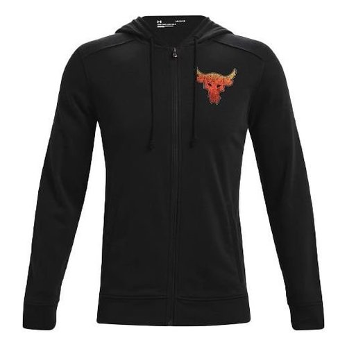 Under Armour Project Rock Alphabet Pattern Printing Zipper - Black - 1361749-001