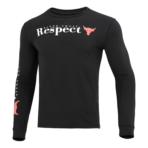 Under Armour Project Rock Respect Long Sleeve T-shirt - Black - 1373761-001