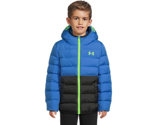 Under Armour Pronto Colorblock Puffer Jacket Coat - Blue Atlantis - UJFIM09E-476