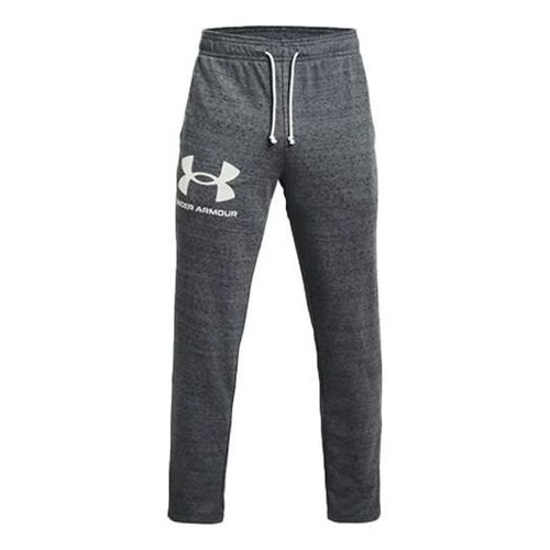 Under Armour Rival Terry Logo Fleece Sweatpants - Pitch Grey - 1361644-012