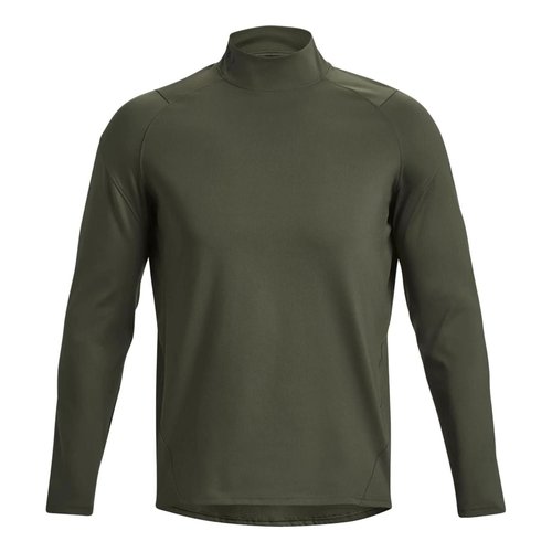 Under Armour Rush ColdGear Mock Long Sleeve T-Shirt - Green - 1366059-390
