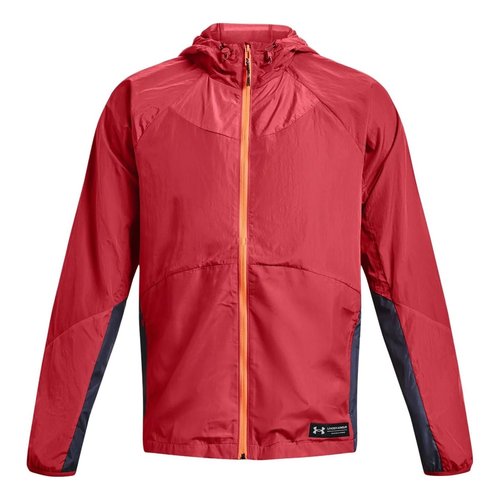 Under Armour Rush Woven Full Zip Jacket - Red - 1377181-638