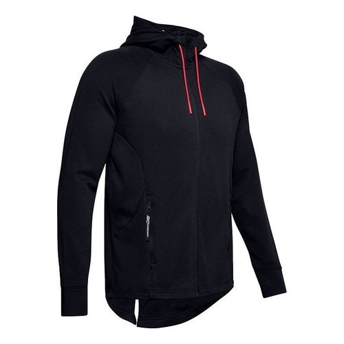 Under Armour SC30 Warm Up Hoodie Jacket - Black/Red - 1351317-001