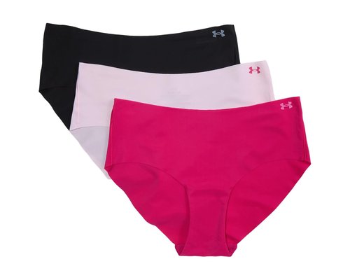 Under Armour Seamless Hipster 3 PK Solid Underwear - Shaded Fuchsia - UUSHJ155-650