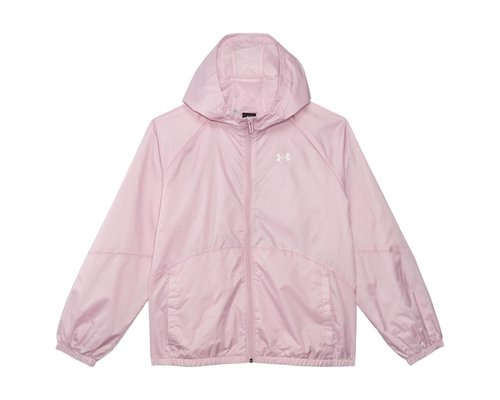 Under Armour Sport Windbreaker Jacket Big Kids Coat - Prime Pink/White - 1384206-647