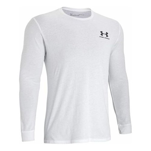 Under Armour Sportstyle Left Chest Long Sleeve T-shirt - White - 1329585-100