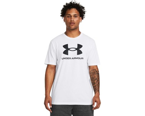 Under Armour Sportstyle Logo Short Sleeve T-Shirt Clothing - White/Black - 1382911-100