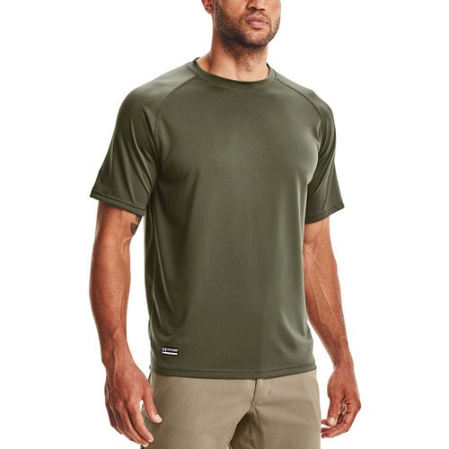 Under Armour Tech Crew Neck Short Sleeve Athletic T-Shirt BT - Green - 1005684-390