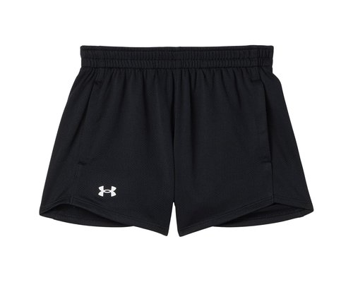 Under Armour Tech Play Up Mesh Shorts Big Kid Shorts - Black/White - 1390074-002