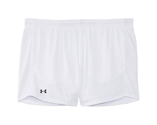 Under Armour Tech Play Up Mesh Shorts Big Kids Shorts - White/Black - 1390074-100