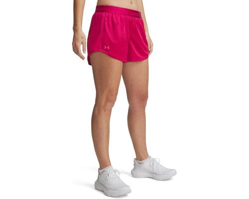 Under Armour Tech Play Up Shine Shorts Shorts - Shaded Fuchsia/White - 1389883-681