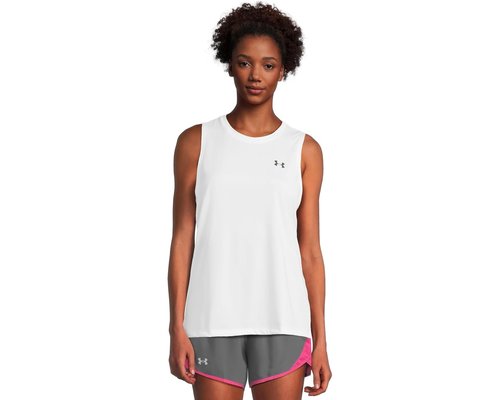 Under Armour Tech Tank Top Solid Clothing - White/Black - 1383655-100