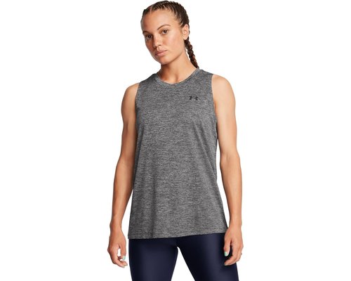 Under Armour Tech Tank Top Twist Clothing - Castlerock/Black - 1383656-025